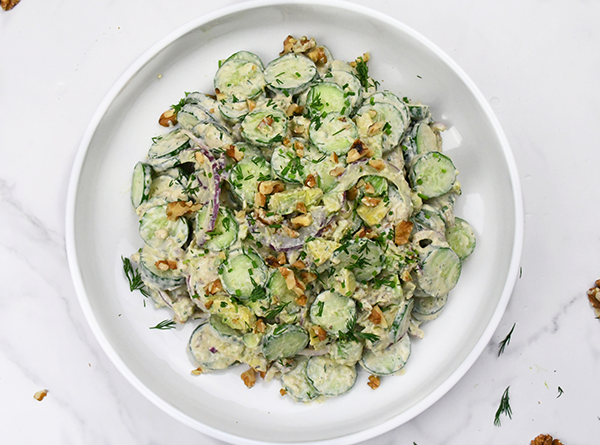 Creamy Cucumber Avocado Salad - Step 5
